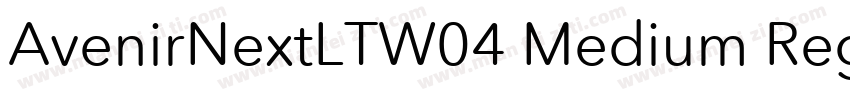 AvenirNextLTW04 Medium Regular字体转换